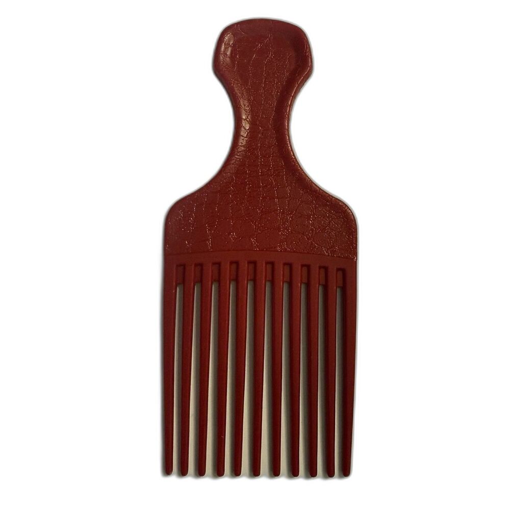 Vintage Goody Hair Lift Pick - Red Crocodile Textured